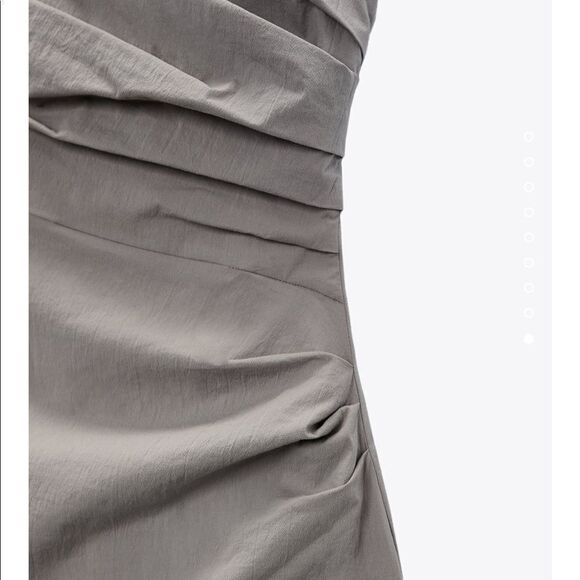 Zara draped linen dress - Picture 8 of 8